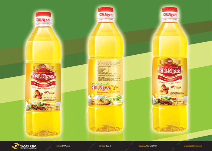 Oil Ngon - Thiết kế bao bì dầu ăn Oil