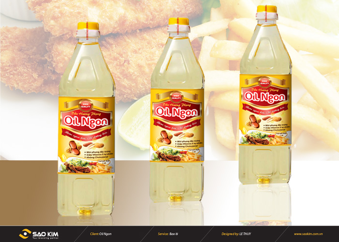 Oil Ngon - Thiết kế bao bì dầu ăn Oil