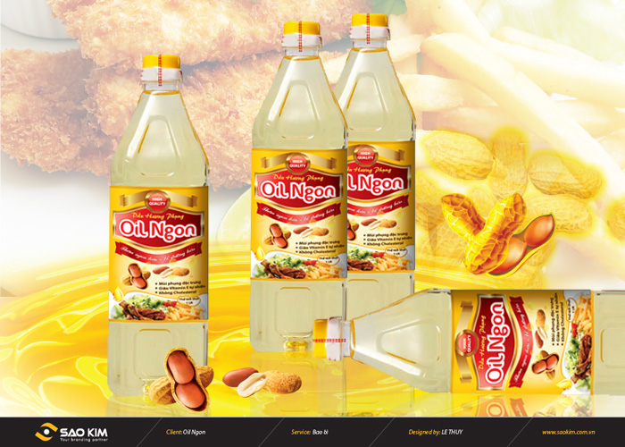 Oil Ngon - Thiết kế bao bì dầu ăn Oil