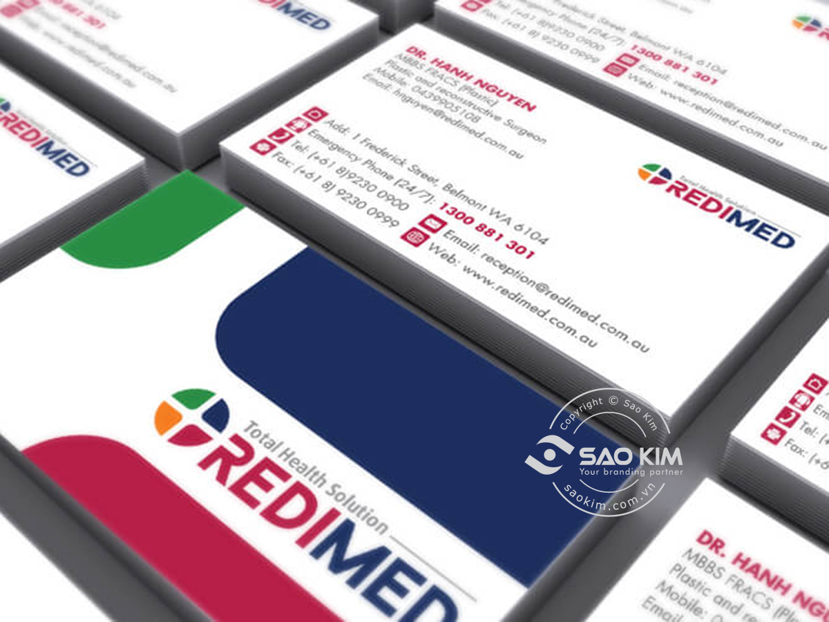 REDIMED - Thiết kế bộ logo và bộ nhận diện thương hiệu phòng khám bệnh viện REDIMED