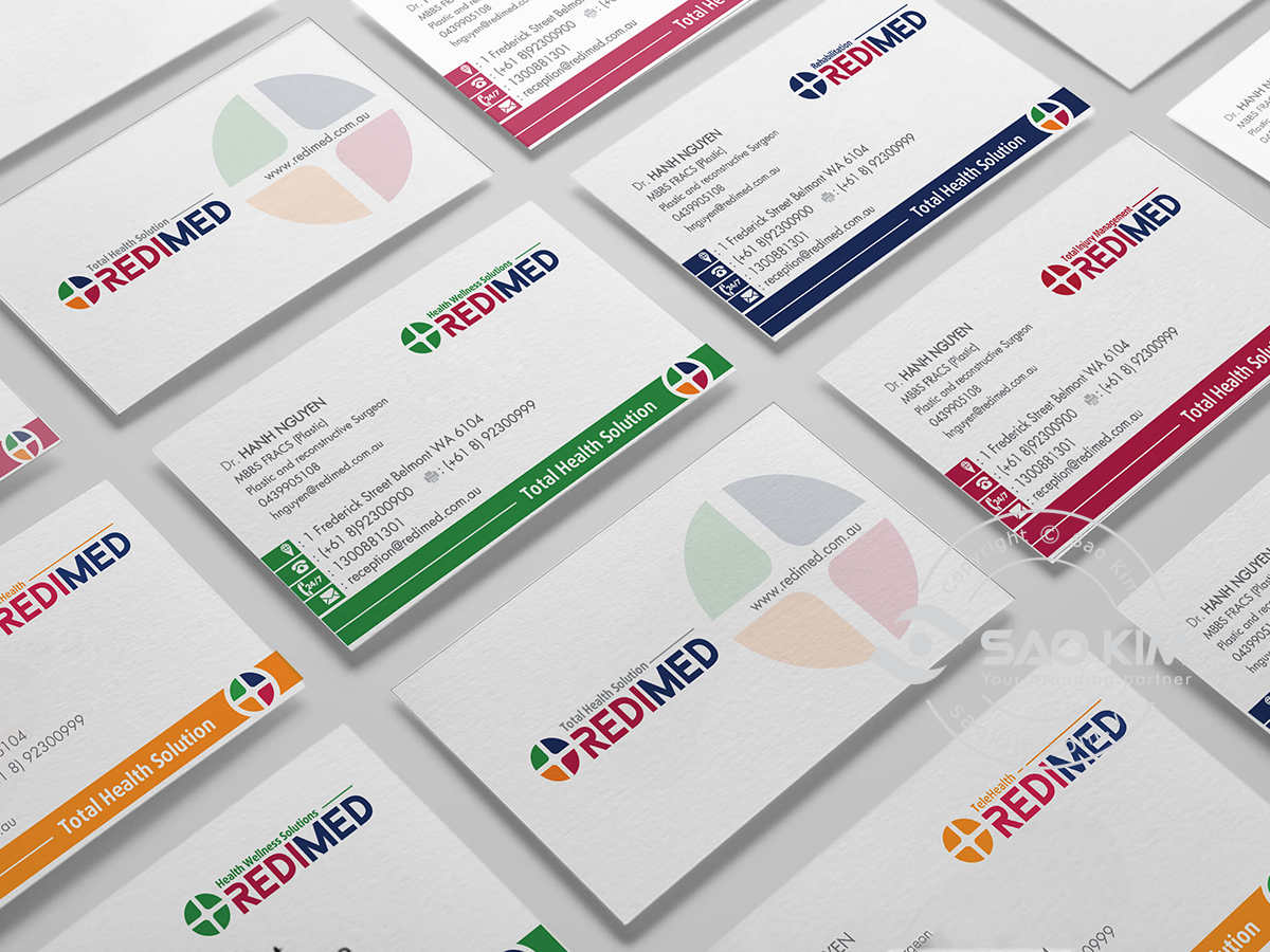 REDIMED - Thiết kế bộ logo và bộ nhận diện thương hiệu phòng khám bệnh viện REDIMED