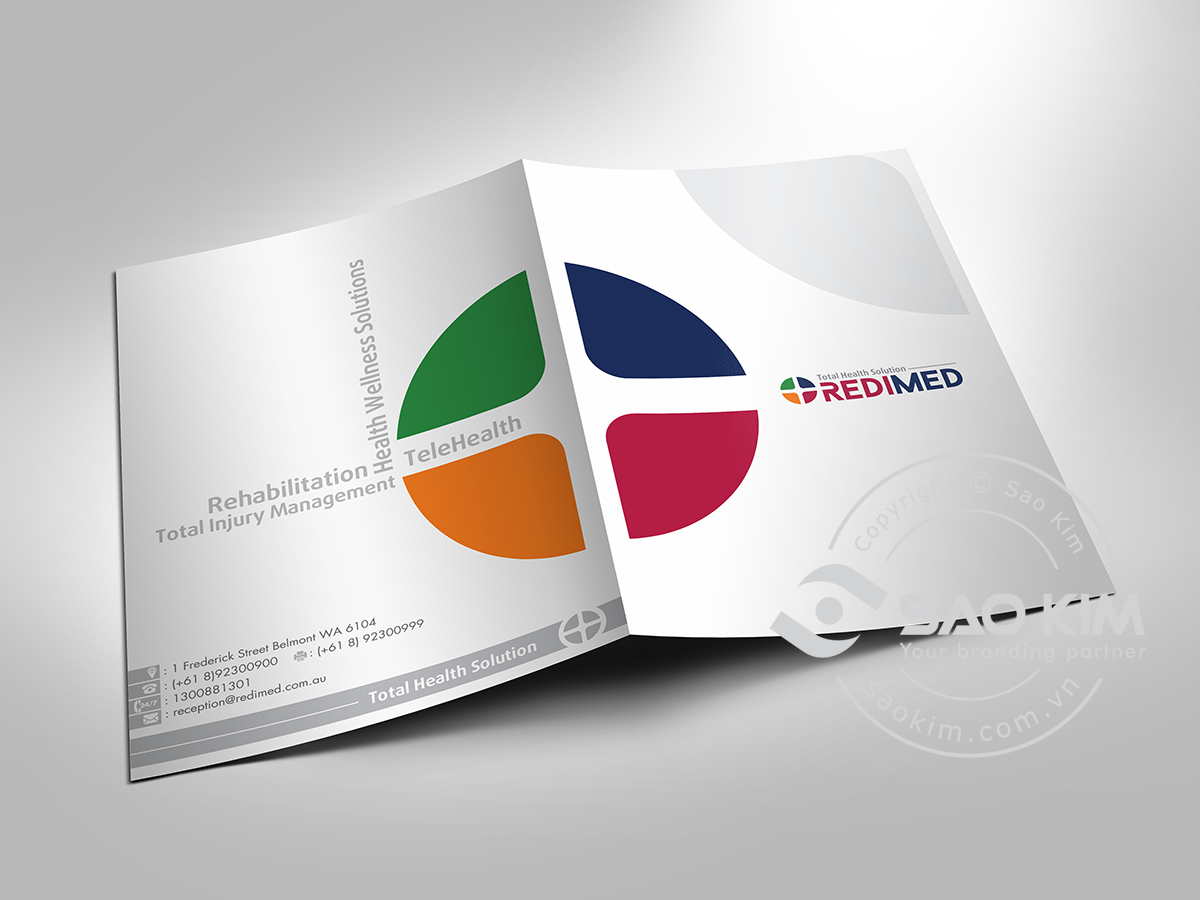 REDIMED - Thiết kế bộ logo và bộ nhận diện thương hiệu phòng khám bệnh viện REDIMED