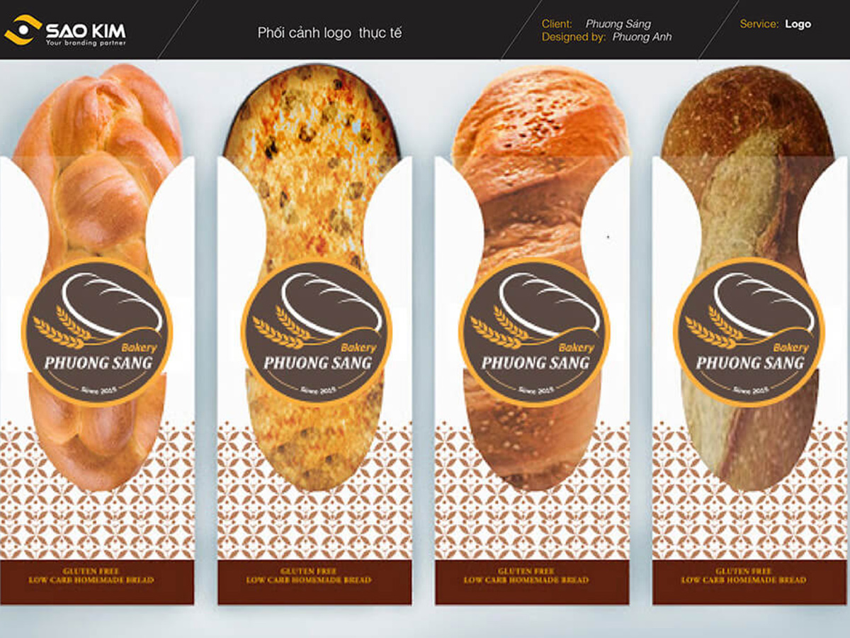 PHƯƠNG SÁNG - Thiết kế logo Phương Sáng Bakery