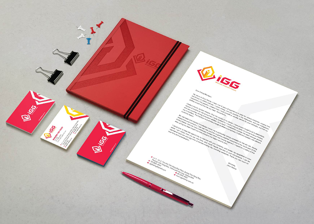 IGG - Thiết kế logo và nhận diện thương hiệu công ty bất động sản IGG