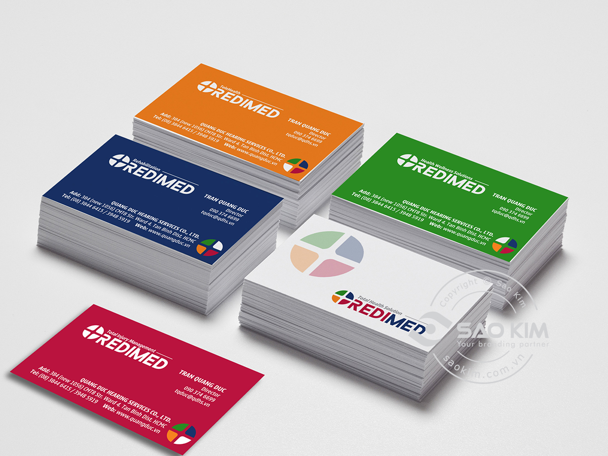 REDIMED - Thiết kế bộ logo và bộ nhận diện thương hiệu phòng khám bệnh viện REDIMED