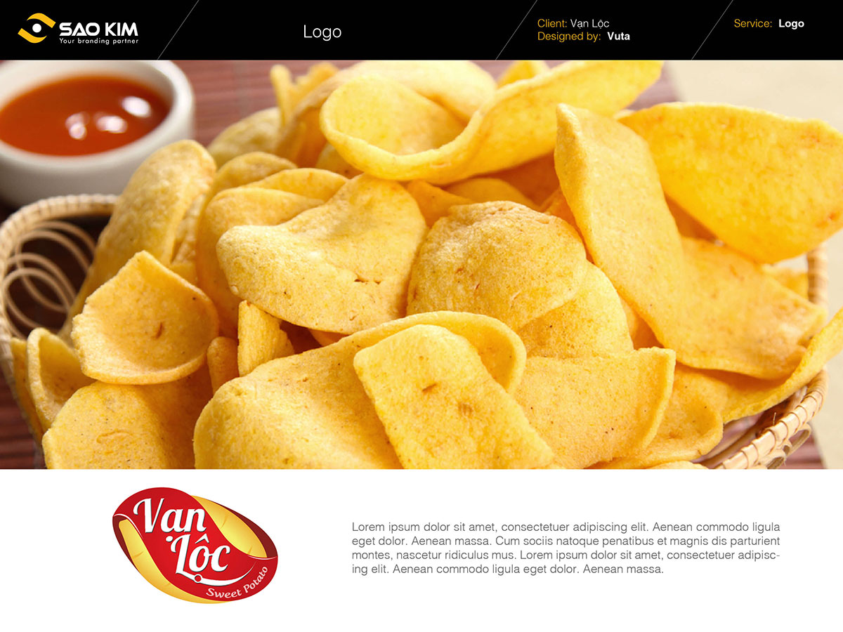 VẠN LỘC - Thiết kế logo và bao bì snack khoai tây 8 Mập