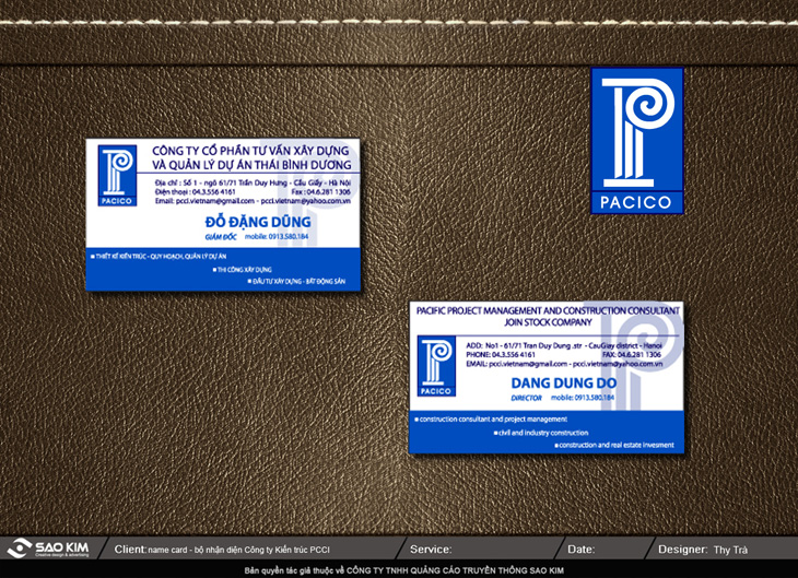 PACICO - Thiết kế nhận diện thương hiệu cho Công ty xây dựng kiến trúc