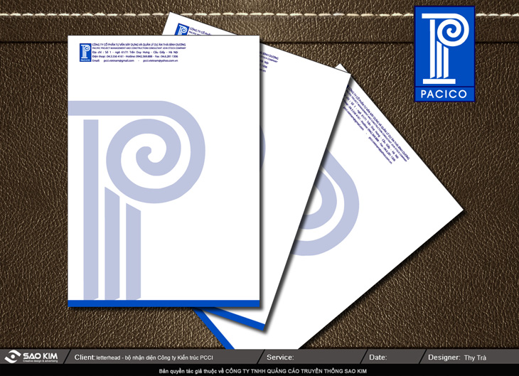 PACICO - Thiết kế nhận diện thương hiệu cho Công ty xây dựng kiến trúc