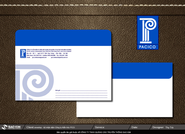 PACICO - Thiết kế nhận diện thương hiệu cho Công ty xây dựng kiến trúc