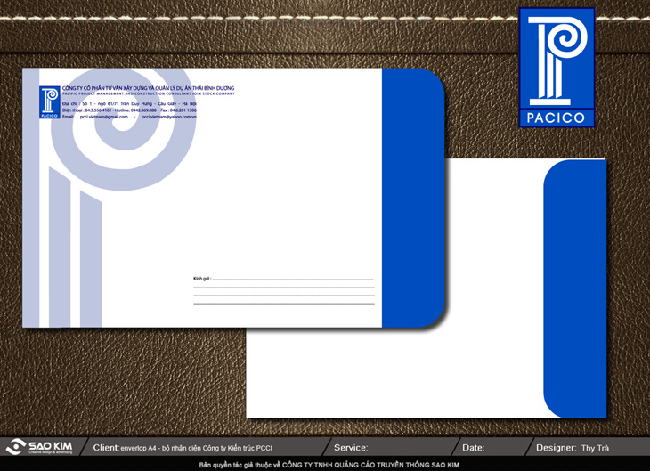 PACICO - Thiết kế nhận diện thương hiệu cho Công ty xây dựng kiến trúc
