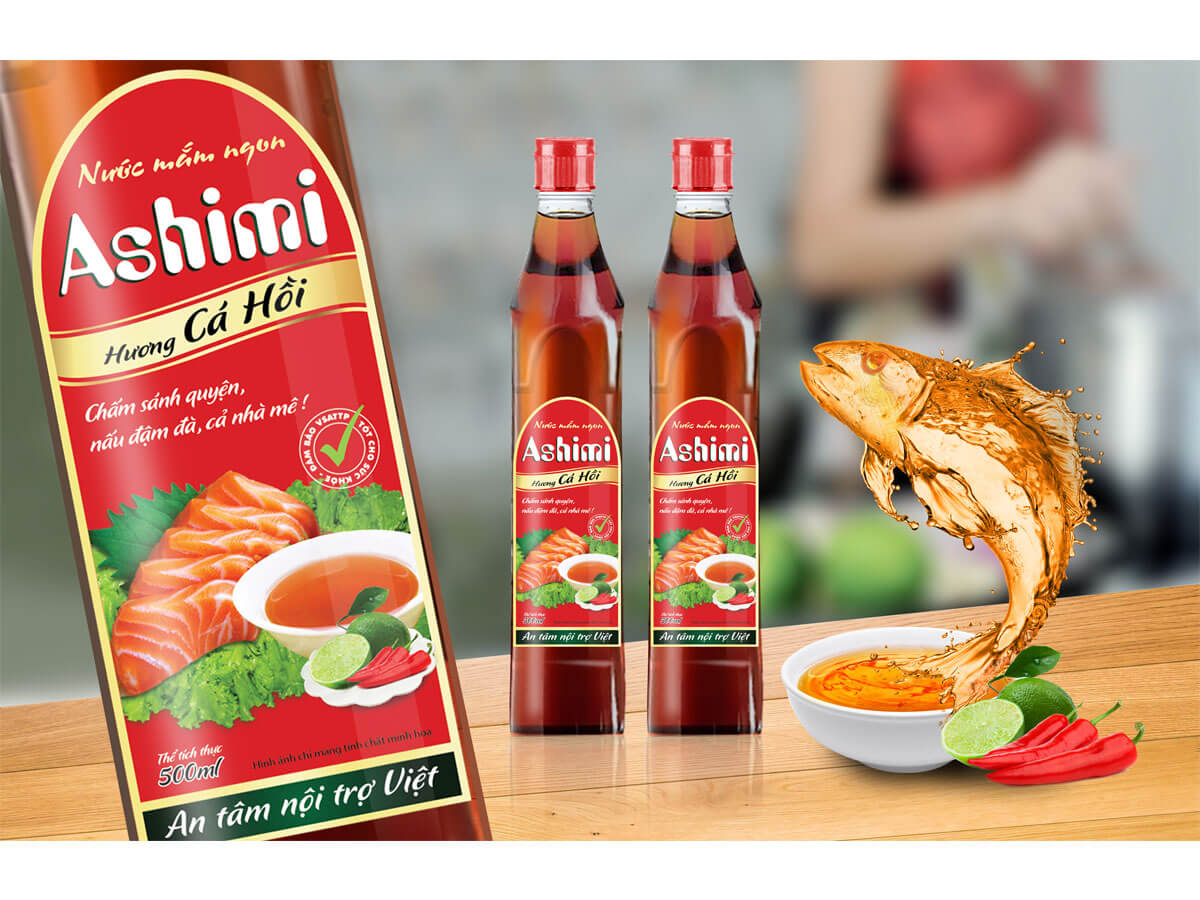 NƯỚC MẮM ASHIMI - Thiết kế nhận diện thương hiệu nước mắm Ashimi