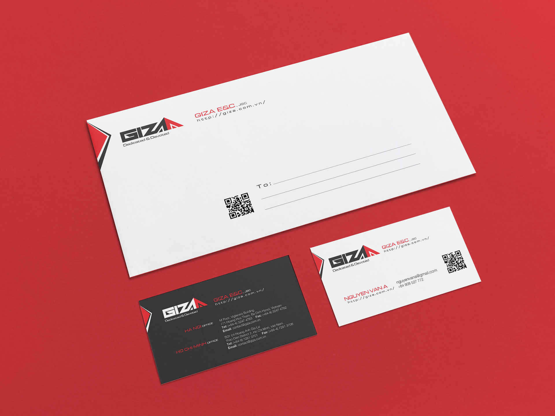 GIZA - Thiết kế logo và bộ nhận diện thương hiệu Tổng thầu xây dựng Giza E&C