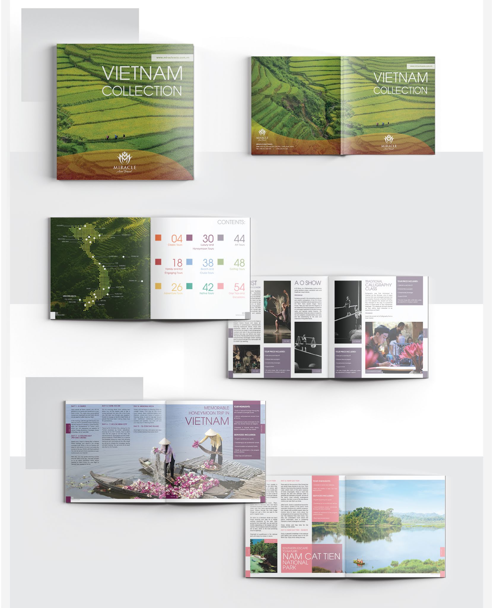 CHÂU Á DIỆU KỲ - Thiết kế logo, Bộ nhận diện và Brochure Công ty du lịch Châu Á Diệu Kỳ