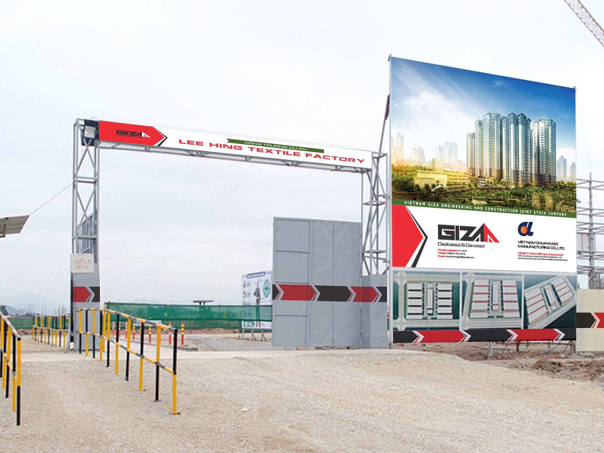 GIZA - Thiết kế logo và bộ nhận diện thương hiệu Tổng thầu xây dựng Giza E&C