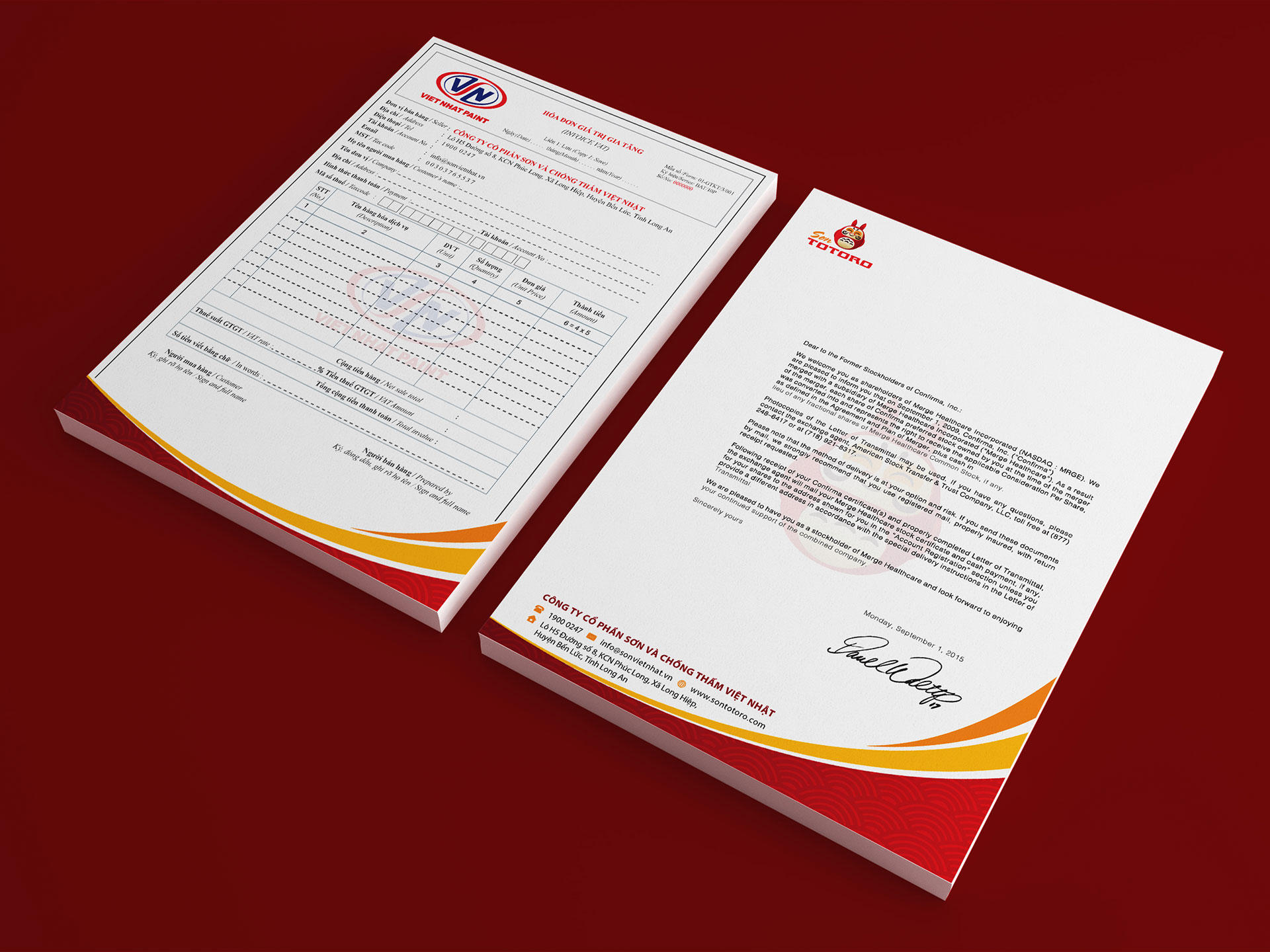 TOTORO - Thiết kế logo, bộ nhận diện thương hiệu & bao bì sản phẩm cho Công ty sơn Việt Nhật