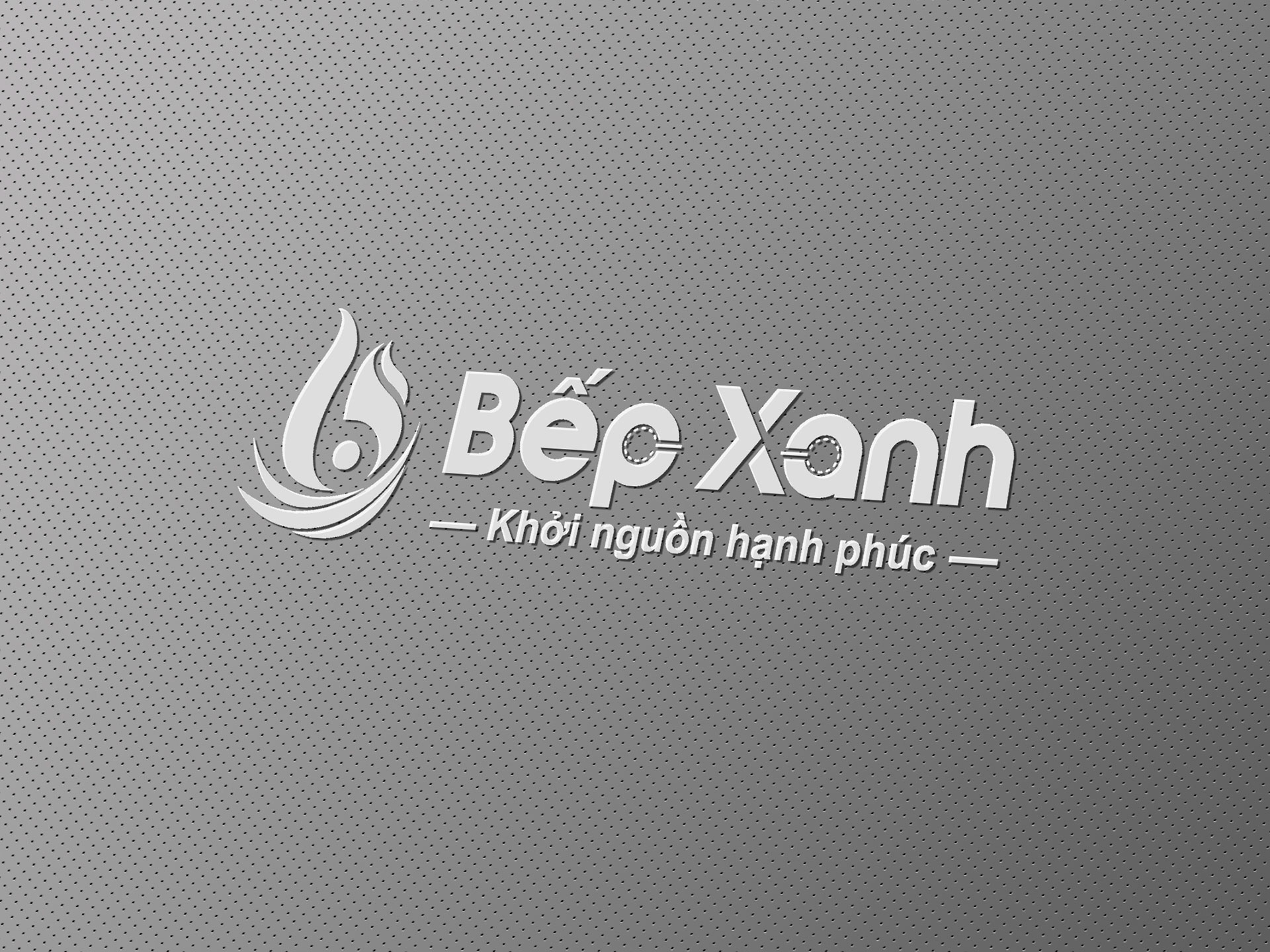 BẾP XANH - Thiết kế logo thương hiệu Bếp Xanh