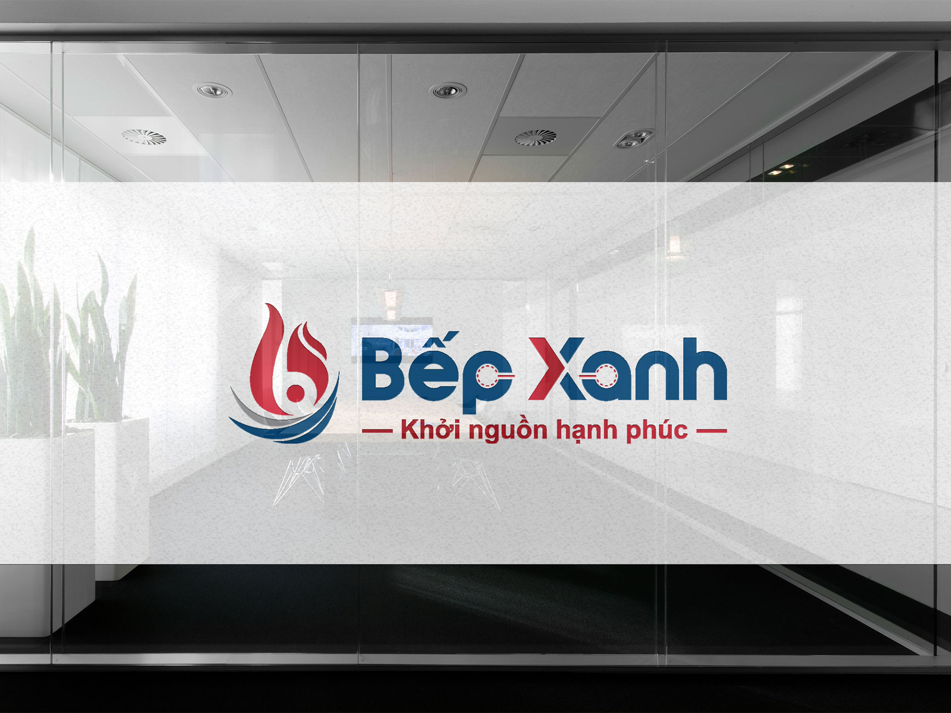 BẾP XANH - Thiết kế logo thương hiệu Bếp Xanh