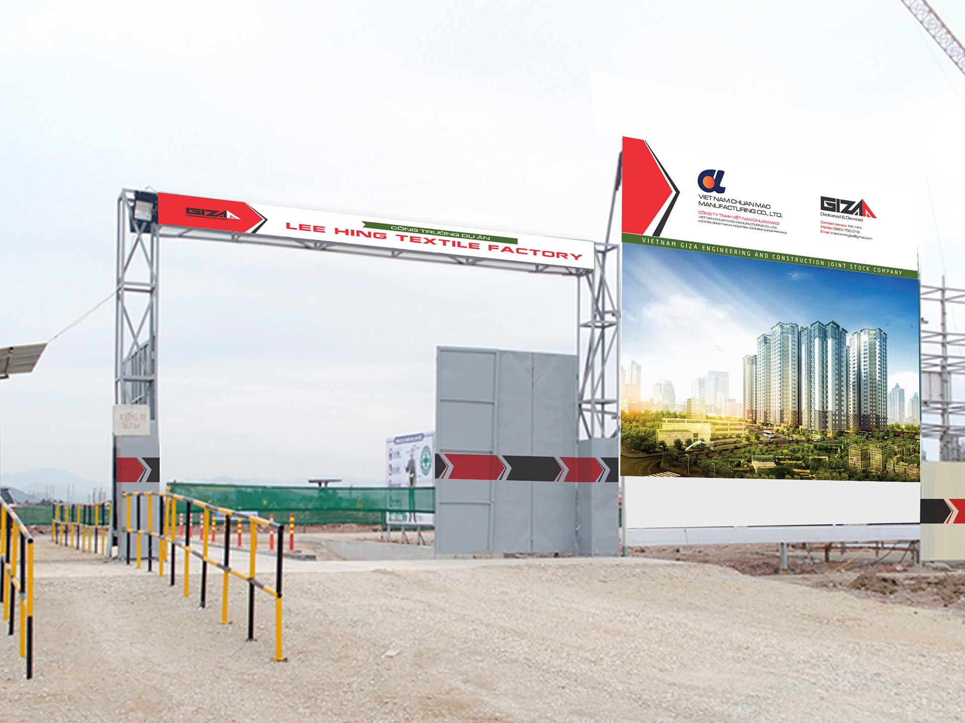 GIZA - Thiết kế logo và bộ nhận diện thương hiệu Tổng thầu xây dựng Giza E&C