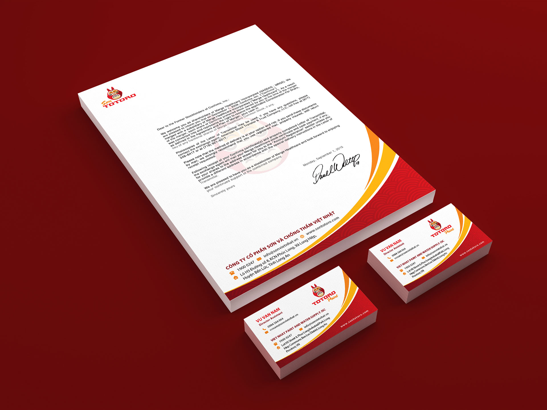 TOTORO - Thiết kế logo, bộ nhận diện thương hiệu & bao bì sản phẩm cho Công ty sơn Việt Nhật