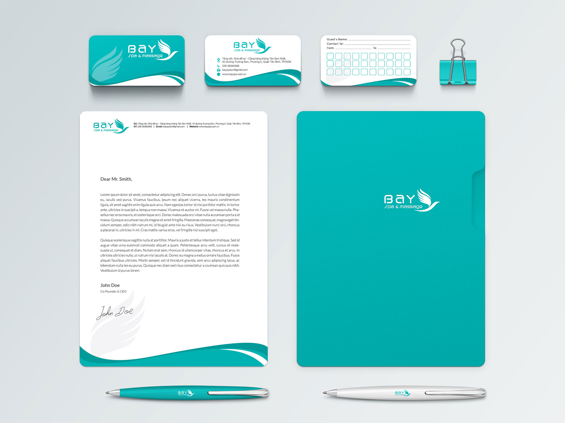BAY SPA - Thiết kế logo và bộ nhận diện thương hiệu Bay Spa