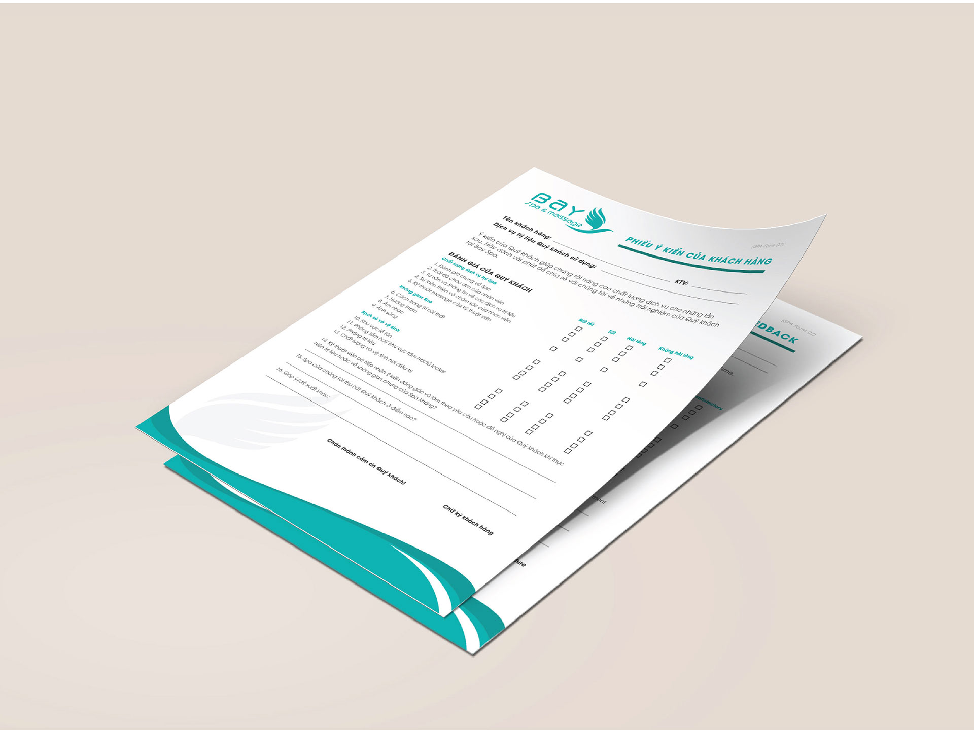 BAY SPA - Thiết kế logo và bộ nhận diện thương hiệu Bay Spa