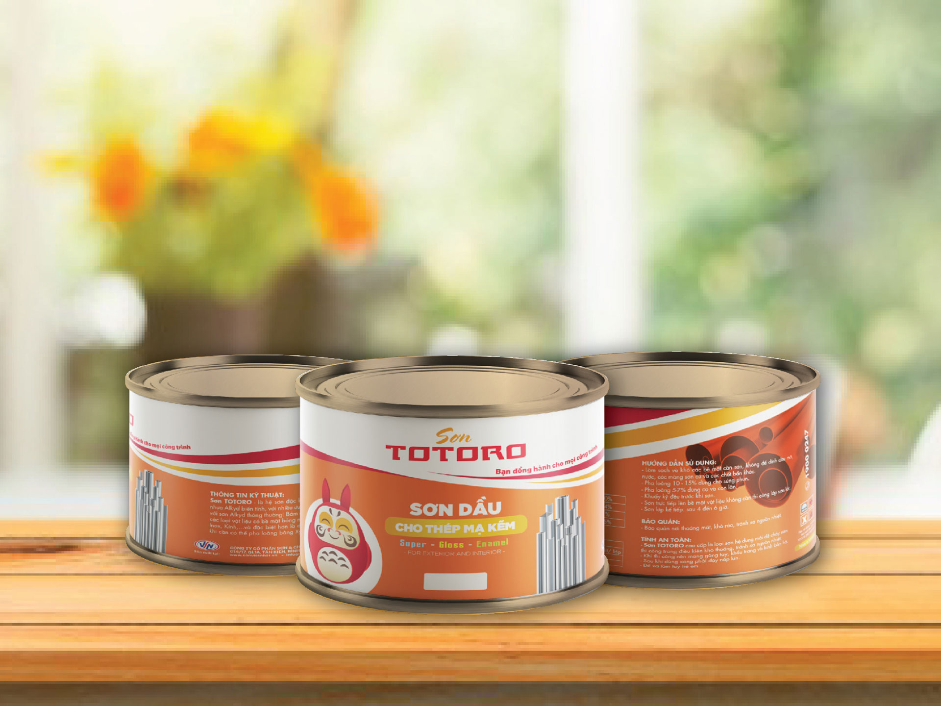 TOTORO - Thiết kế logo, bộ nhận diện thương hiệu & bao bì sản phẩm cho Công ty sơn Việt Nhật