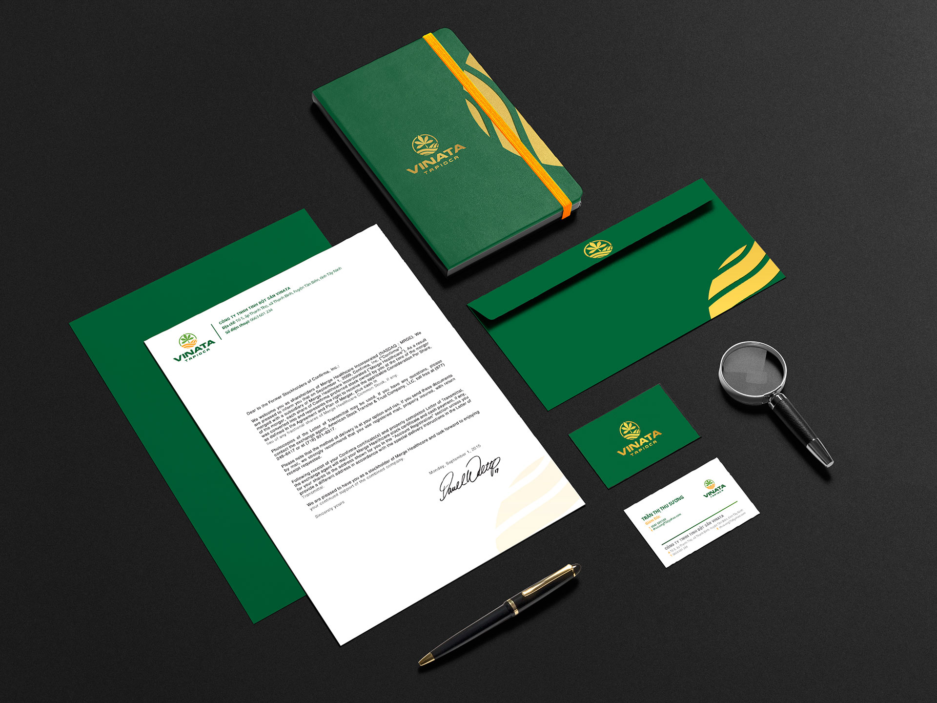VINATA - Thiết kế logo và bộ nhận diện thương hiệu Công ty TNHH Tinh bột sắn Vinata