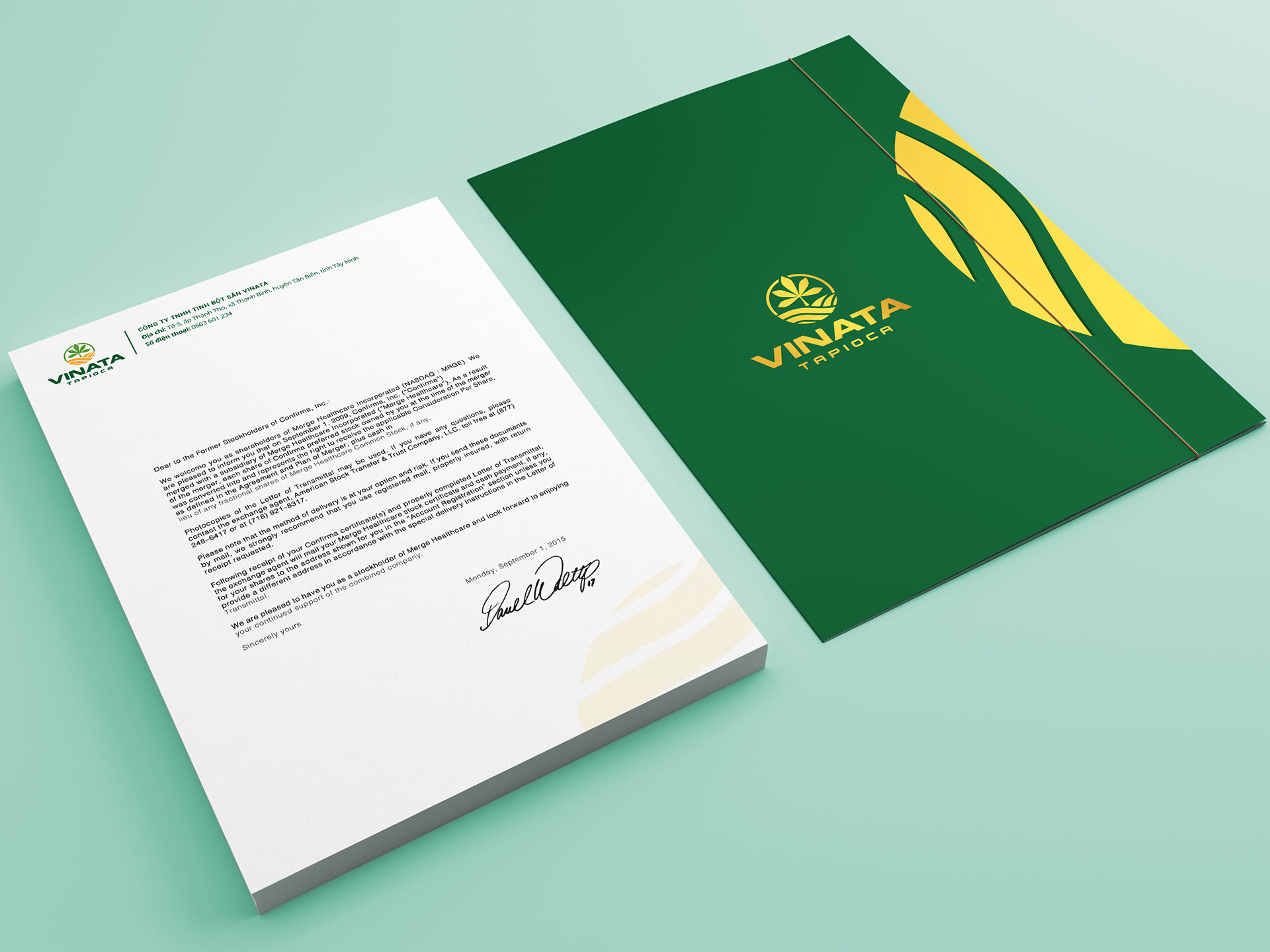 VINATA - Thiết kế logo và bộ nhận diện thương hiệu Công ty TNHH Tinh bột sắn Vinata