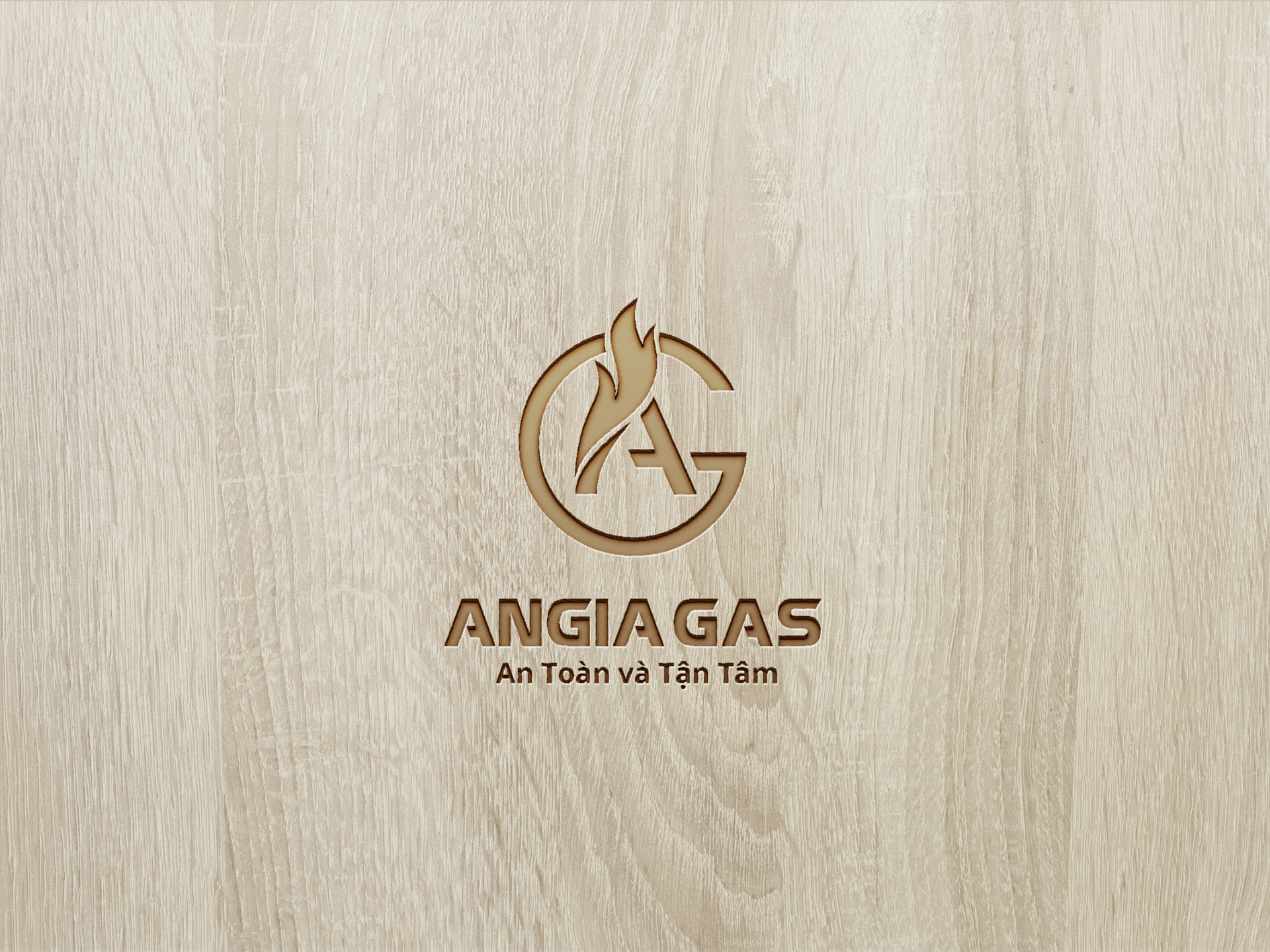ANGIA GAS - Sáng tác tên, slogan và thiết kế logo công ty dầu khí Vân Phương Vy