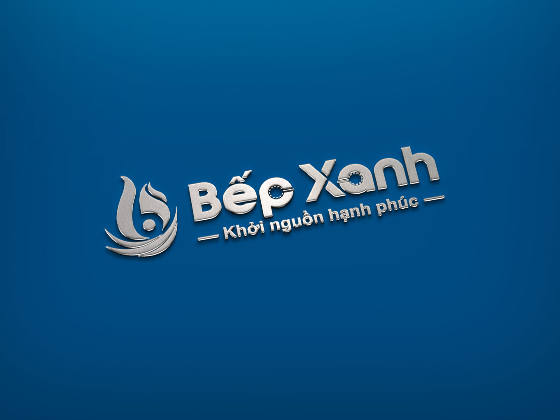 BẾP XANH - Thiết kế logo thương hiệu Bếp Xanh