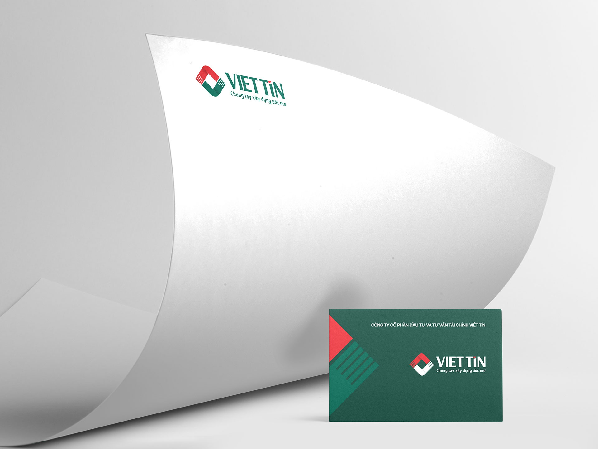 VIỆT TÍN - Thiết kế logo và bộ nhận diện thương hiệu công ty CPĐT Việt Tín