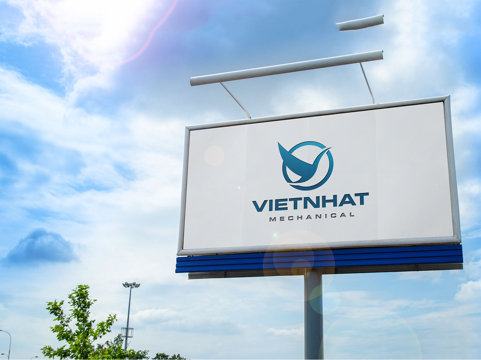 CƠ KHÍ VIỆT NHẬT - Thiết kế logo thương hiệu Công ty Cơ khí Xây dựng Việt Nhật