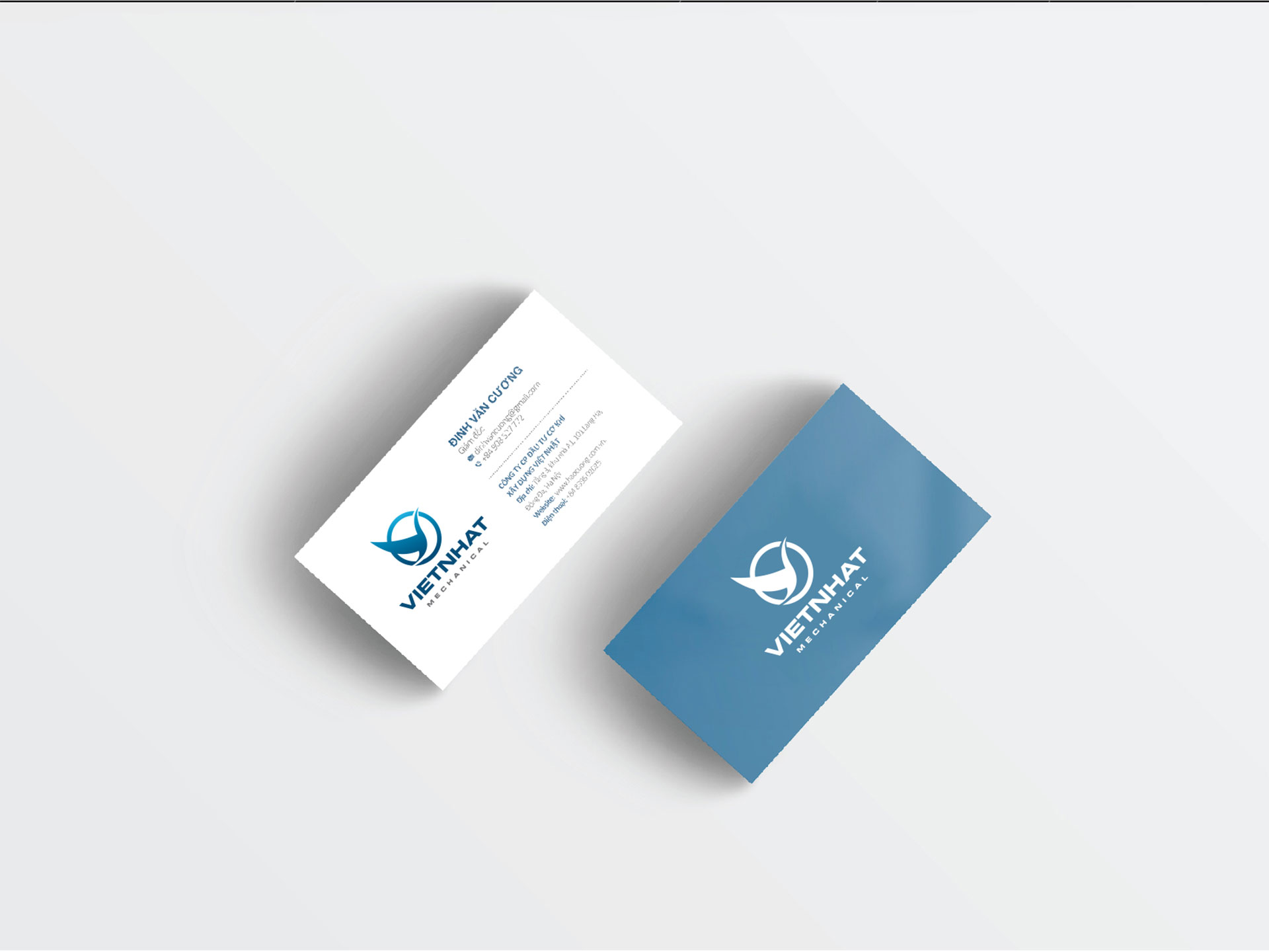 CƠ KHÍ VIỆT NHẬT - Thiết kế logo thương hiệu Công ty Cơ khí Xây dựng Việt Nhật