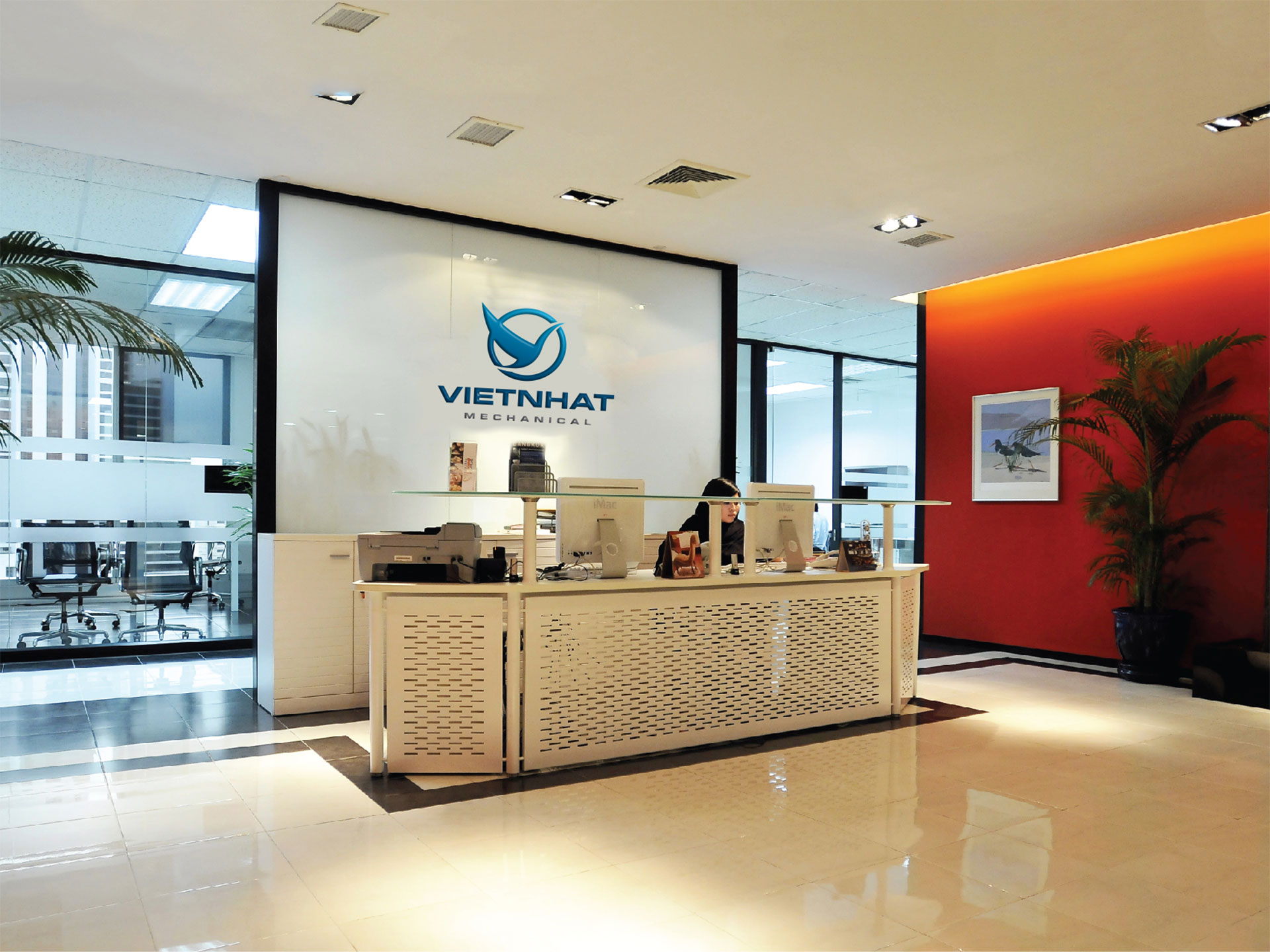 CƠ KHÍ VIỆT NHẬT - Thiết kế logo thương hiệu Công ty Cơ khí Xây dựng Việt Nhật