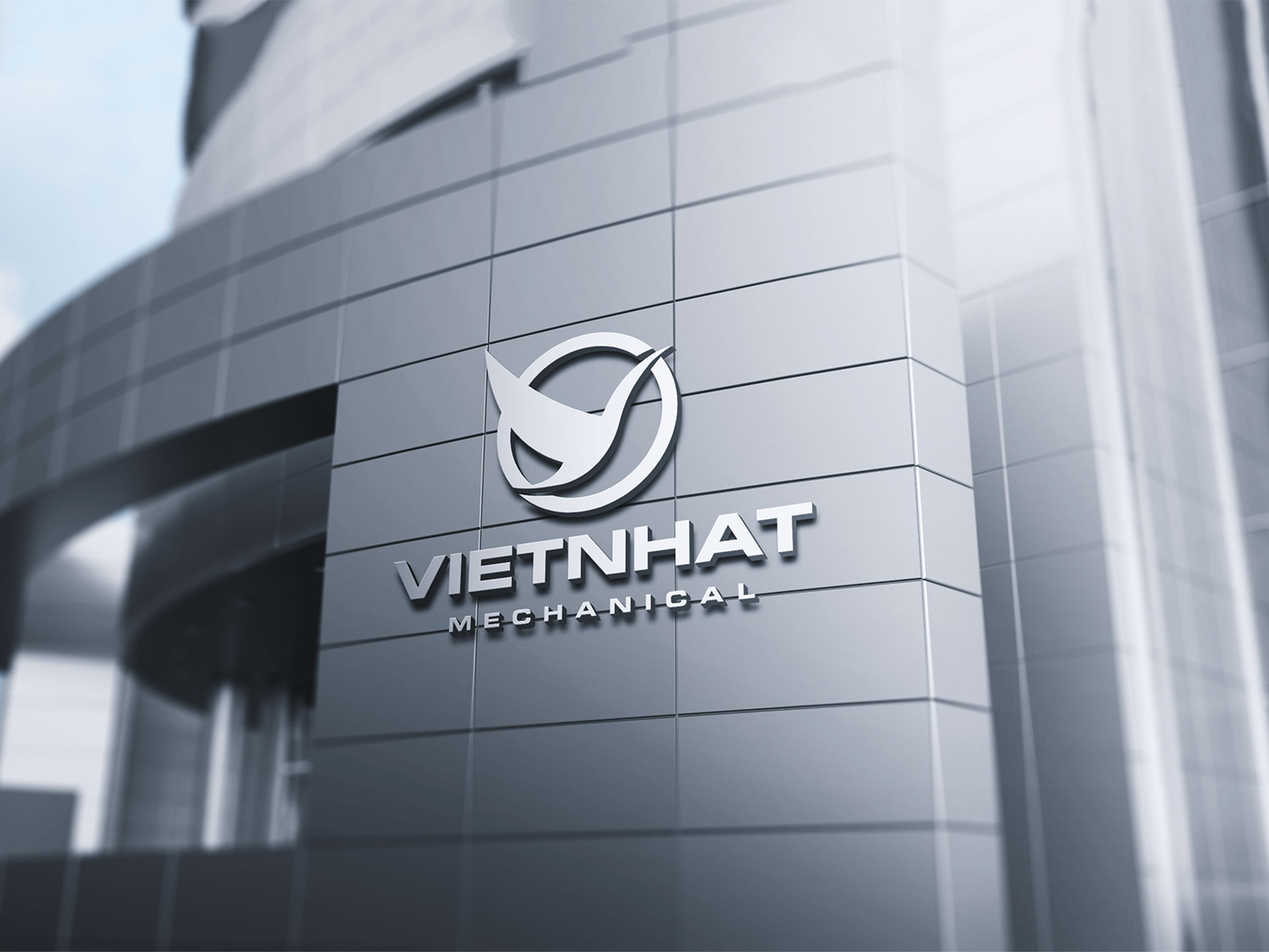 CƠ KHÍ VIỆT NHẬT - Thiết kế logo thương hiệu Công ty Cơ khí Xây dựng Việt Nhật