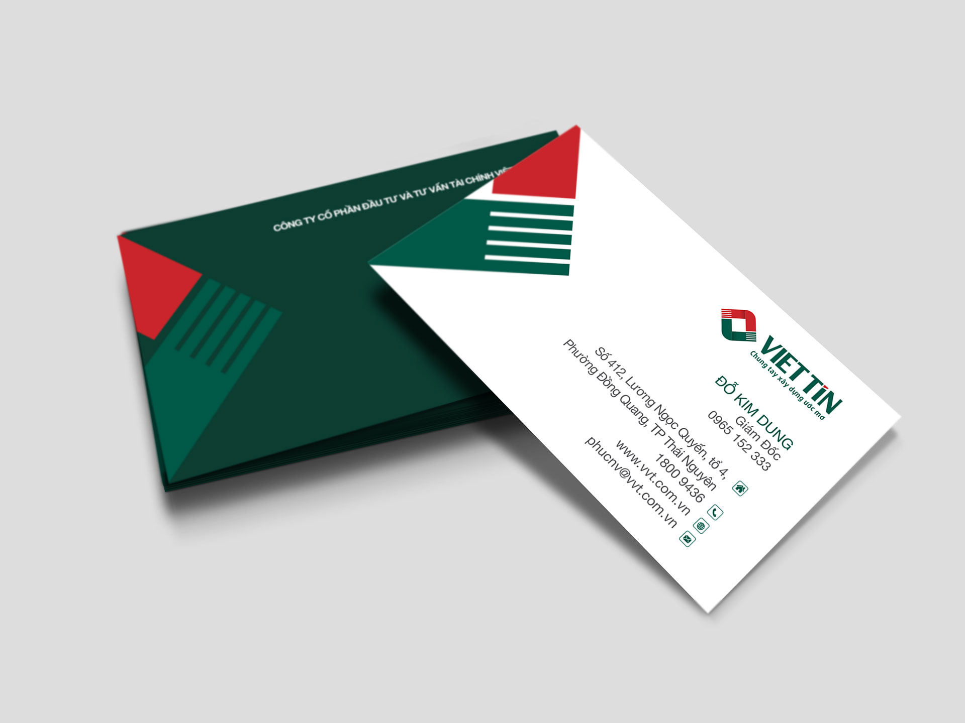 VIỆT TÍN - Thiết kế logo và bộ nhận diện thương hiệu công ty CPĐT Việt Tín