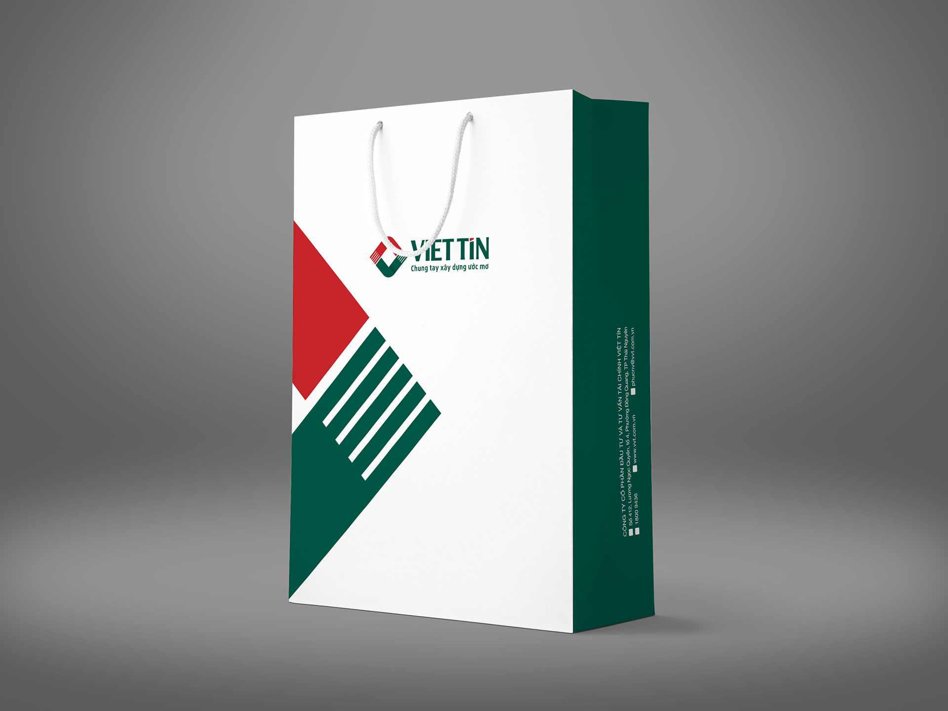 VIỆT TÍN - Thiết kế logo và bộ nhận diện thương hiệu công ty CPĐT Việt Tín