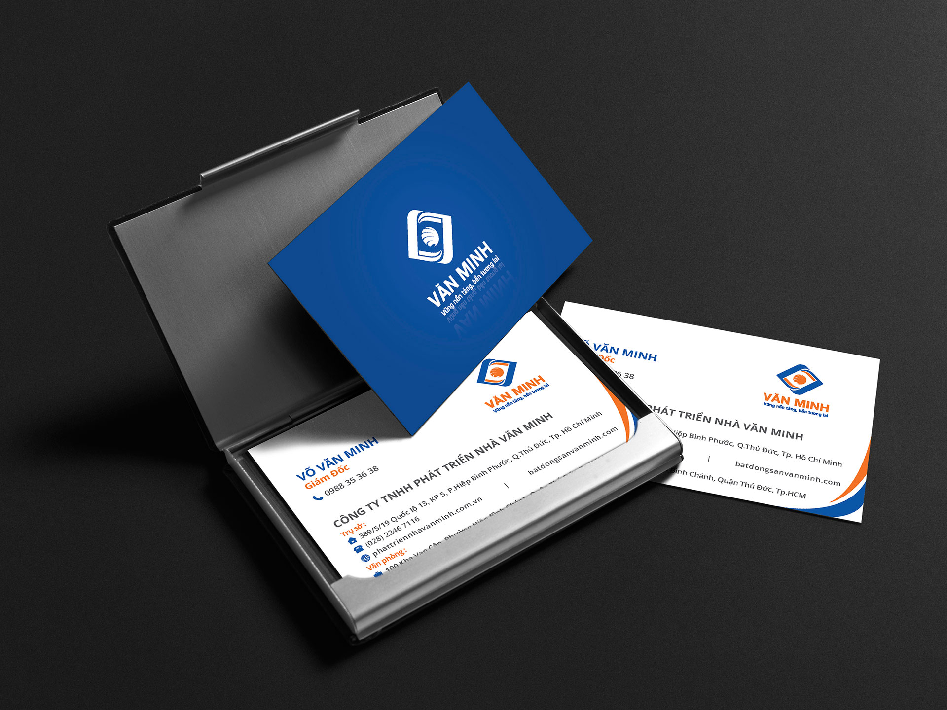 VĂN MINH - Thiết kế logo và Bộ nhận diện thương hiệu và BrochureBrochure cho Cơ khí Văn Minh