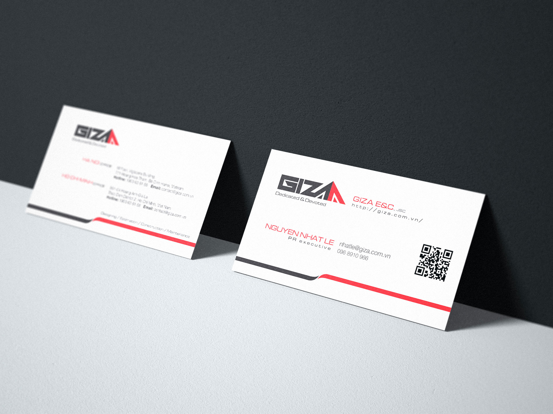 GIZA - Thiết kế logo và bộ nhận diện thương hiệu Tổng thầu xây dựng Giza E&C