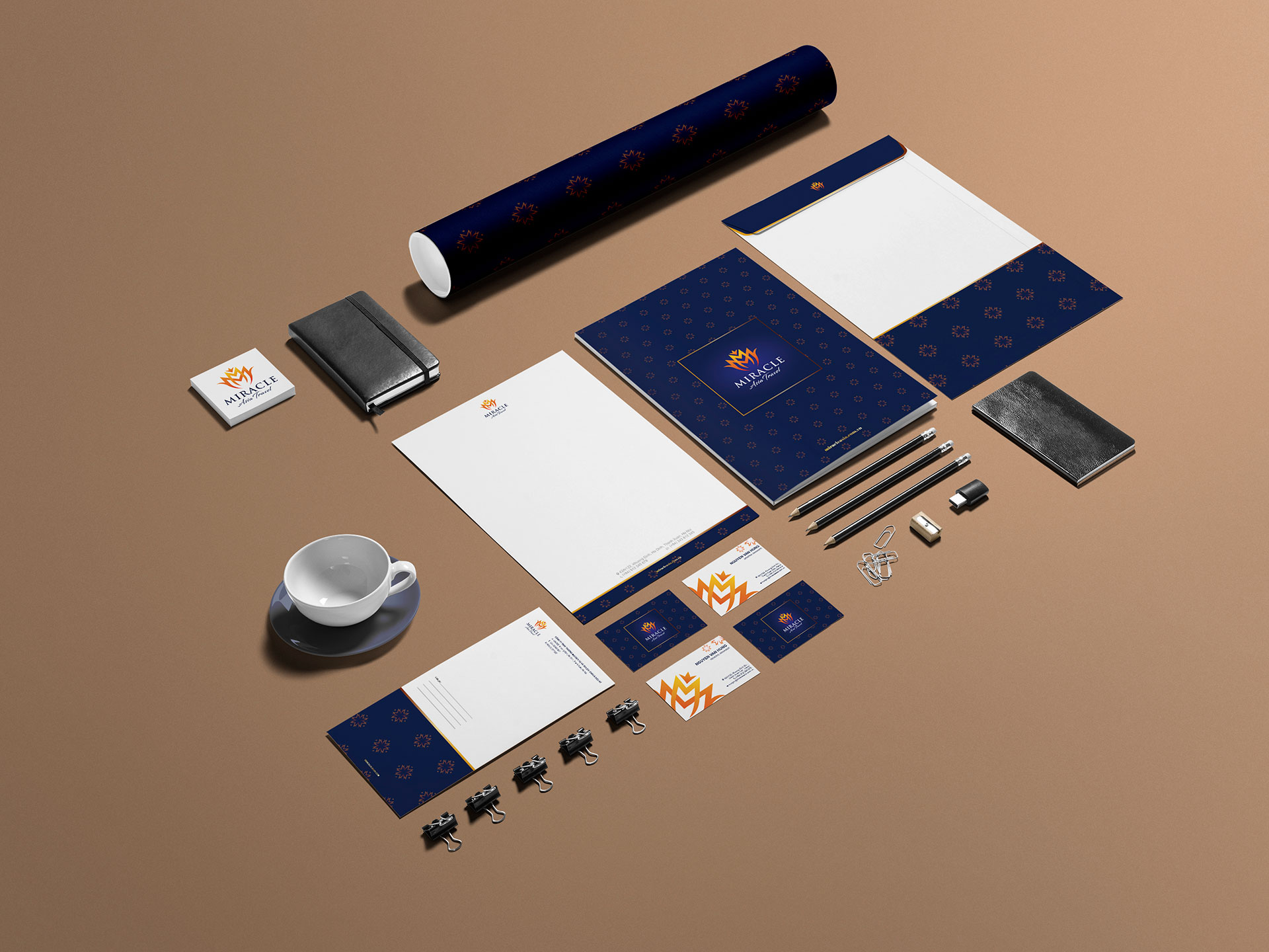 CHÂU Á DIỆU KỲ - Thiết kế logo, Bộ nhận diện và Brochure Công ty du lịch Châu Á Diệu Kỳ