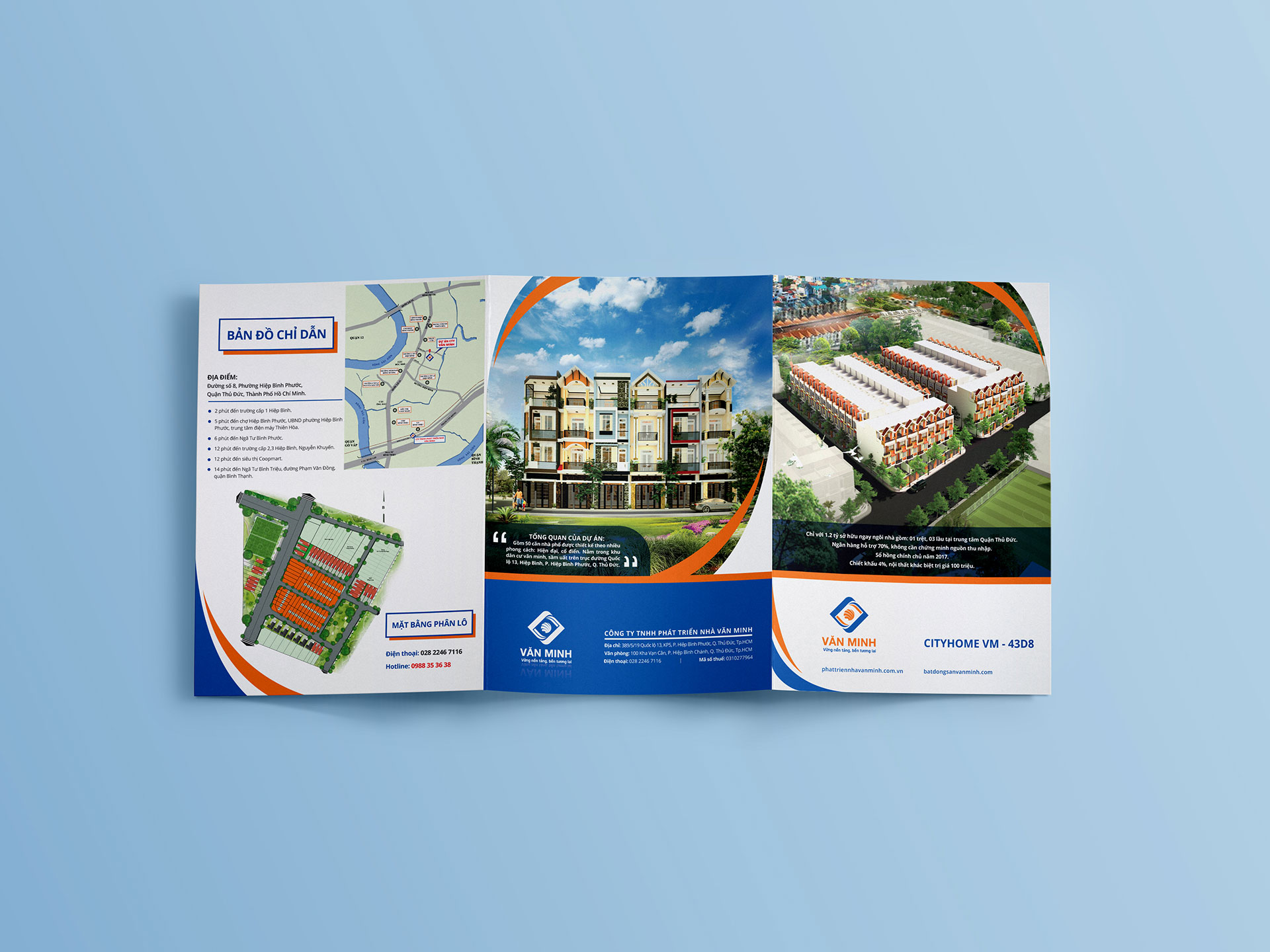 VĂN MINH - Thiết kế logo và Bộ nhận diện thương hiệu và BrochureBrochure cho Cơ khí Văn Minh