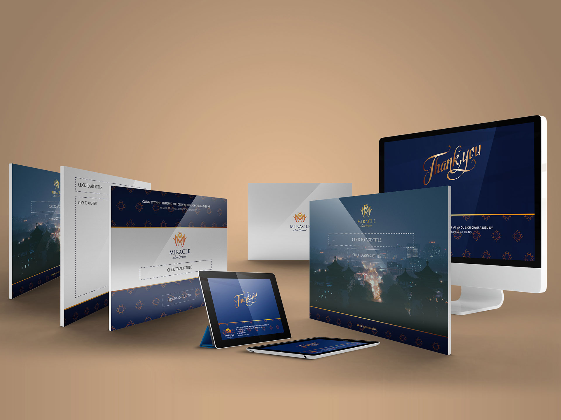 CHÂU Á DIỆU KỲ - Thiết kế logo, Bộ nhận diện và Brochure Công ty du lịch Châu Á Diệu Kỳ