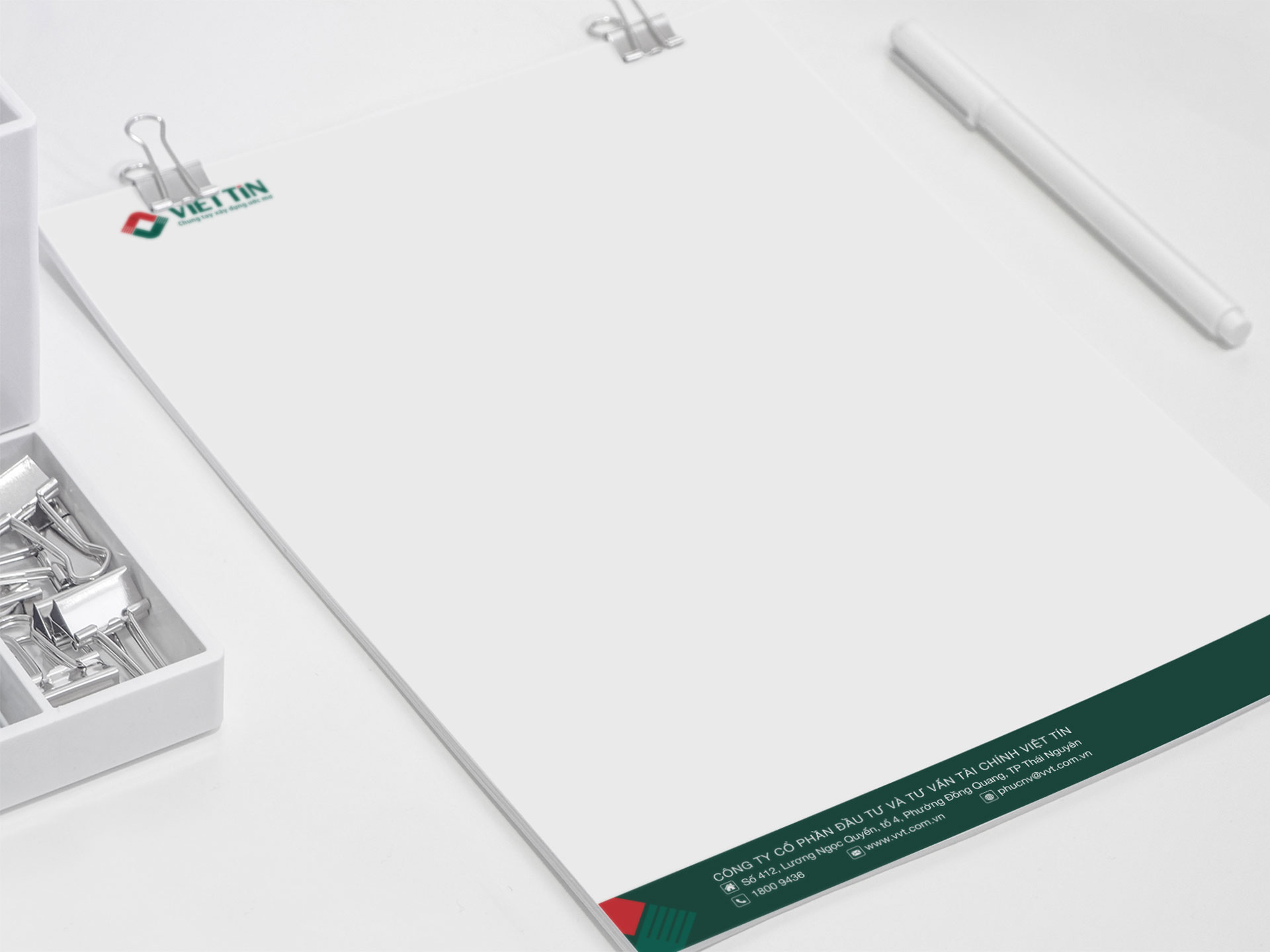 VIỆT TÍN - Thiết kế logo và bộ nhận diện thương hiệu công ty CPĐT Việt Tín