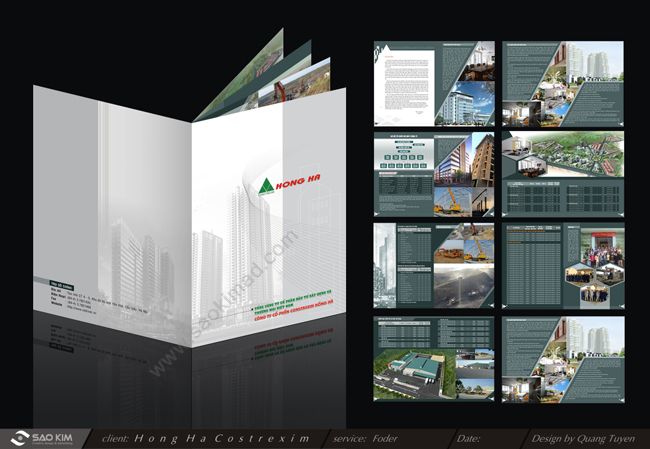 CONSTREXIM HỒNG HÀ - Dự án thiết kế profile công ty đầu tư xây dựng Constrexim Hồng Hà