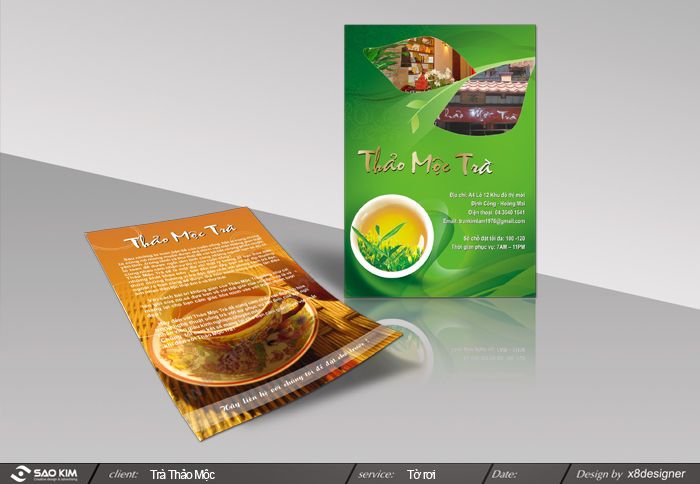 THẢO MỘC TRÀ - Thiết kế tờ rơi Thảo mộc Trà