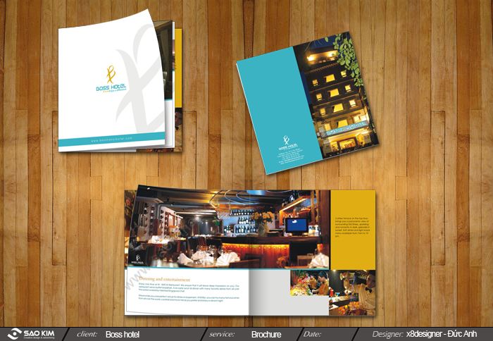 Boss Hotel - Dự án thiết kế brochure cho khách sạn