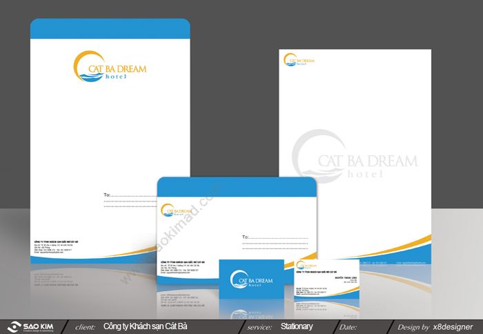 CAT BA DREAM HOTEL - Thiết kế logo và nhận diện thương hiệu khách sạn Cat Ba Dream