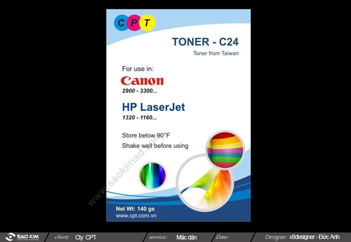 CUULONG CPT - Dự án thiết kế bao bì nhãn mác