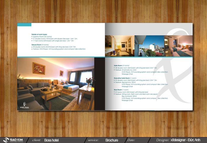 Boss Hotel - Dự án thiết kế brochure cho khách sạn