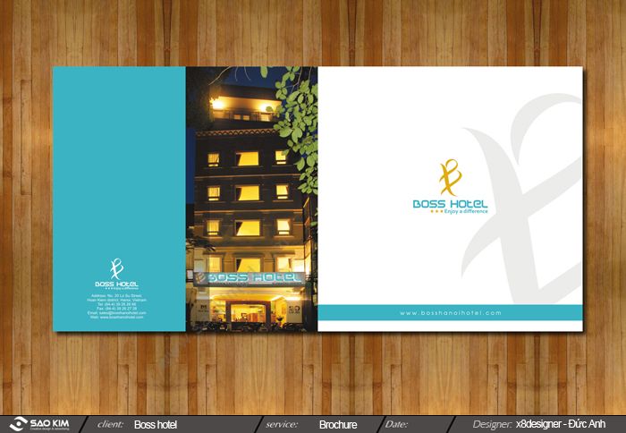 Boss Hotel - Dự án thiết kế brochure cho khách sạn